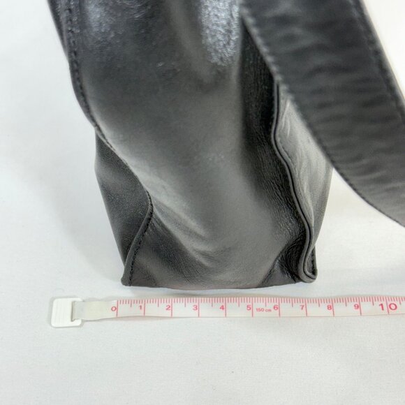 Loewe Flamenco Anagram Shoulder Bag Crossbody Drawstring Nappa Leather Black - Picture 12 of 12